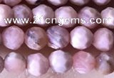 CTG1323 15.5 inches 4mm faceted round rhodochrosite beads wholesale