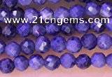 CTG1333 15.5 inches 2mm faceted round sapphire beads wholesale