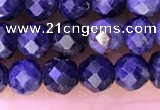 CTG1335 15.5 inches 4mm faceted round sapphire beads wholesale