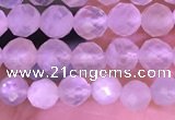 CTG1352 15.5 inches 4mm faceted round white moonstone beads