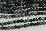 CTG136 15.5 inches 3mm round tiny snowflake obsidian beads wholesale
