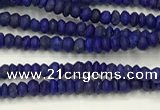 CTG1370 15.5 inches 1*1.5mm rondelle tiny lapis lazuli beads