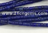 CTG1371 15.5 inches 1*1mm heishi tiny lapis lazuli beads