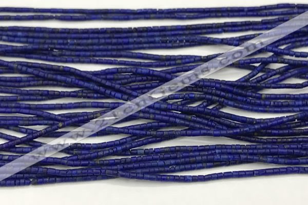 CTG1371 15.5 inches 1*1mm heishi tiny lapis lazuli beads