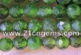 CTG1382 15.5 inches 3mm faceted round tiny diopside quartz beads