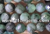 CTG1389 15.5 inches 4mm faceted round tiny emerald beads