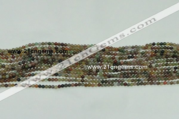 CTG139 15.5 inches 3mm round tiny Indian agate beads wholesale