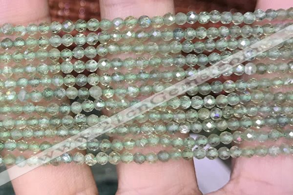 CTG1411 15.5 inches 2mm faceted round peridot beads wholesale