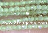 CTG1412 15.5 inches 2mm faceted round peridot beads wholesale