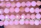 CTG1430 15.5 inches 2mm faceted round pink opal beads