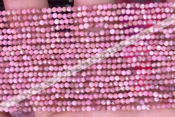 CTG1431 15.5 inches 2mm faceted round Chinese rhodochrosite beads