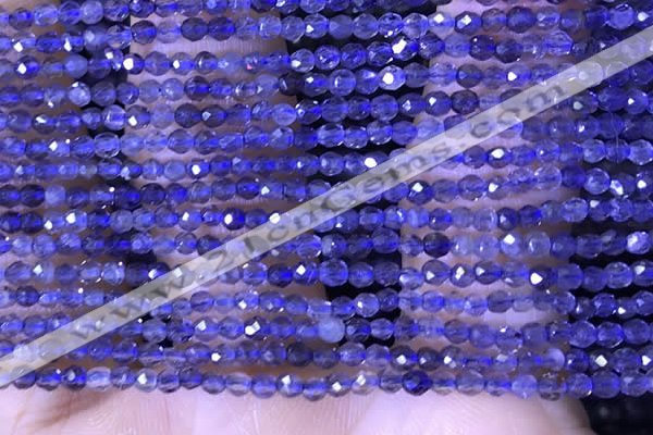 CTG1444 15.5 inches 2mm faceted round iolite beads wholesale