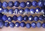 CTG1448 15.5 inches 2mm faceted round sapphire beads wholesale