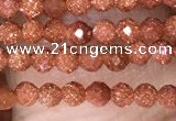 CTG1451 15.5 inches 2mm faceted round goldstone beads wholesale