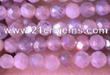 CTG1452 15.5 inches 2mm faceted round AB-color moonstone beads