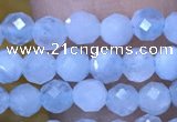 CTG1493 15.5 inches 3mm faceted round aquamarine beads wholesale