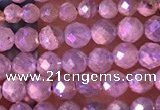 CTG1507 15.5 inches 3mm faceted round AB-color labradorite beads