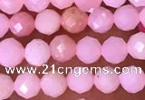 CTG1513 15.5 inches 3mm faceted round pink opal beads wholesale