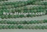 CTG155 15.5 inches 3mm round tiny Qinghai jade beads wholesale