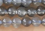 CTG1582 15.5 inches 4mm round grey moonstone beads wholesale