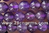 CTG1584 15.5 inches 4mm round amethyst gemstone beads wholesale