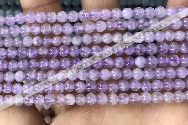 CTG1585 15.5 inches 4mm round lavender amethyst beads wholesale