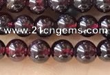 CTG1597 15.5 inches 4mm round red garnet beads wholesale