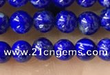 CTG1598 15.5 inches 4mm round lapis lazuli beads wholesale