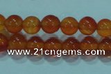 CTG16 15.5 inch 4mm round B grade tiny red agate beads wholesale