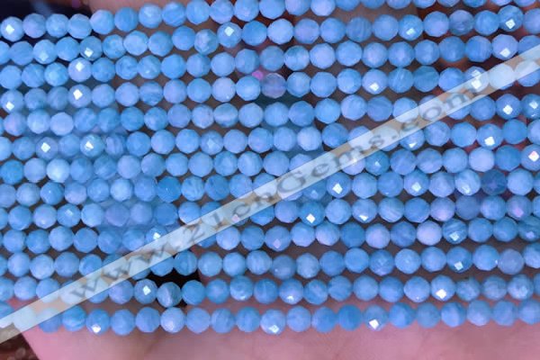 CTG1609 15.5 inches 3mm faceted round tiny amazonite beads