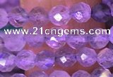 CTG1620 15.5 inches 4mm faceted round tiny labradorite beads