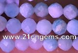 CTG1626 15.5 inches 3.5mm faceted round tiny amazonite beads