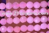 CTG1634 15.5 inches 2.5mm faceted round tiny pink opal beads