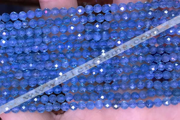 CTG1663 15.5 inches 3.5mm faceted round tiny apatite beads