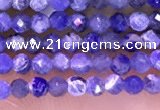 CTG1665 15.5 inches 2mm faceted round tiny sodalite beads