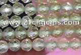 CTG1671 15.5 inches 3mm faceted round tiny peridot beads