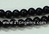 CTG18 15.5 inches 3mm round A grade tiny black agate beads