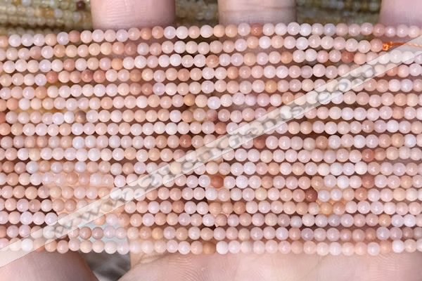 CTG2000 15 inches 2mm,3mm round pink aventurine jade beads