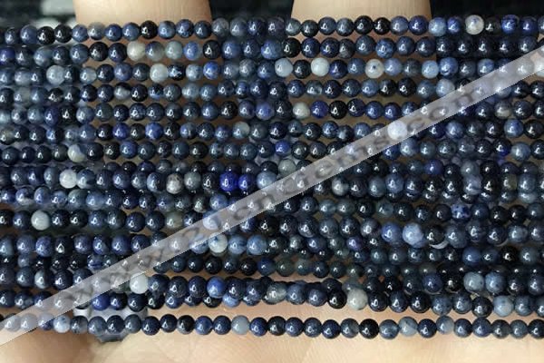 CTG2027 15 inches 2mm,3mm natural blue dumortierite beads