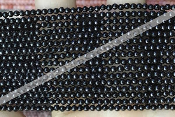 CTG2030 15 inches 2mm,3mm natural black spinel beads