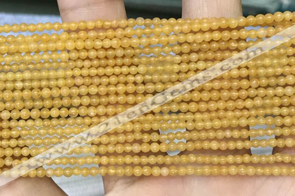 CTG2074 15 inches 2mm,3mm yellow jade gemstone beads