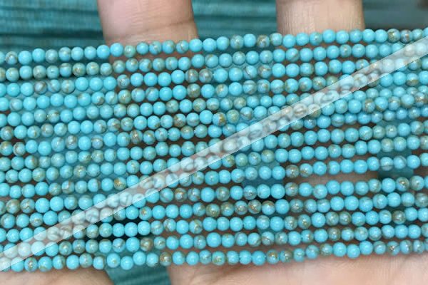 CTG2084 15 inches 2mm,3mm synthetic turquoise gemstone beads