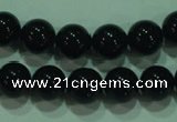 CTG21 15.5 inches 6mm round B grade black agate beads wholesale