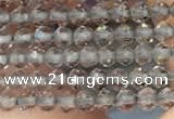 CTG2107 15 inches 2mm faceted round tiny ice obsidian beads