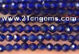 CTG2118 15 inches 2mm faceted round tiny quartz glass beads