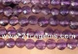 CTG2123 15 inches 2mm,3mm & 4mm faceted round amethyst gemstone beads