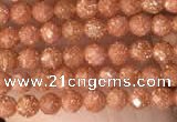 CTG2136 15 inches 2mm,3mm faceted round goldstone beads