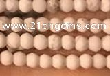 CTG2148 15 inches 2mm,3mm & 4mm faceted round white howlite beads