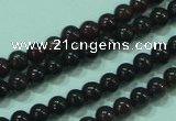 CTG22 15.5 inches 3mm round B grade tiny garnet beads wholesale