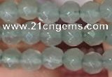 CTG2203 15 inches 2mm,3mm & 4mm faceted round green aventurine jade beads